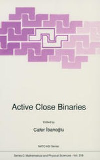 cover of the book Active Close Binaries