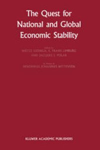 cover of the book The Quest for National and Global Economic Stability