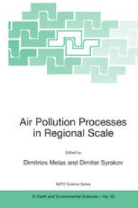 cover of the book Air Pollution Processes in Regional Scale