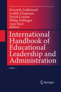 cover of the book International Handbook of Educational Leadership and Administration: Part1–2