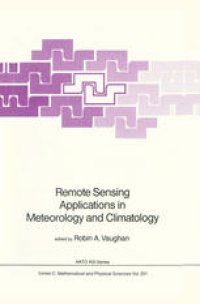 cover of the book Remote Sensing Applications in Meteorology and Climatology