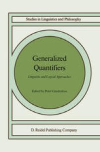 cover of the book Generalized Quantifiers: Linguistic and Logical Approaches