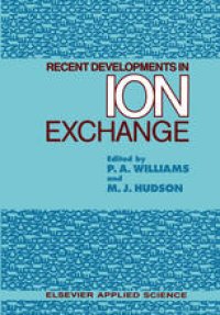 cover of the book Recent Developments in Ion Exchange