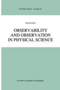 cover of the book Observability and Observation in Physical Science