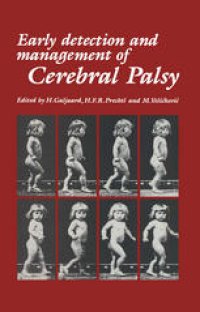 cover of the book Early Detection and Management of Cerebral Palsy