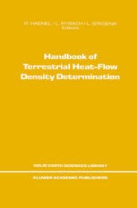 cover of the book Handbook of Terrestrial Heat-Flow Density Determination: with Guidelines and Recommendations of the International Heat-Flow Commission