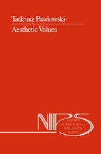 cover of the book Aesthetic Values