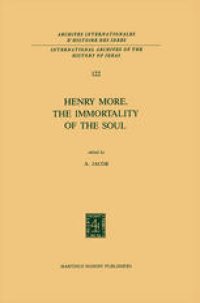 cover of the book Henry More. The Immortality of the Soul