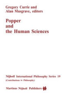 cover of the book Popper and the Human Sciences