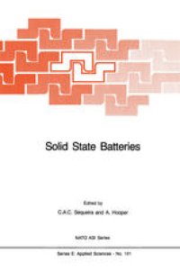 cover of the book Solid State Batteries