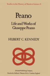 cover of the book Peano: Life and Works of Giuseppe Peano