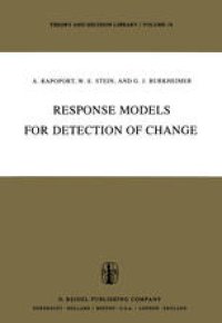 cover of the book Response Models for Detection of Change