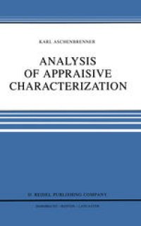 cover of the book Analysis of Appraisive Characterization