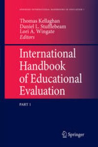 cover of the book International Handbook of Educational Evaluation