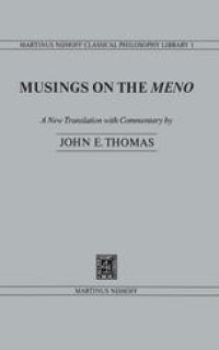 cover of the book Musings on the Meno