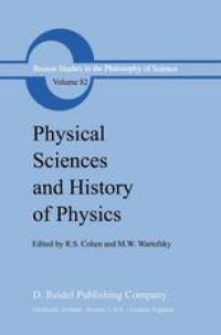 cover of the book Physical Sciences and History of Physics