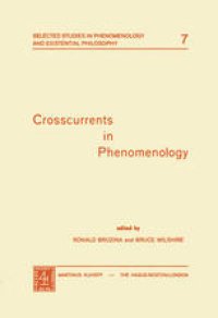 cover of the book Crosscurrents in Phenomenology