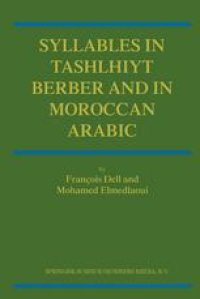 cover of the book Syllables in Tashlhiyt Berber and in Moroccan Arabic