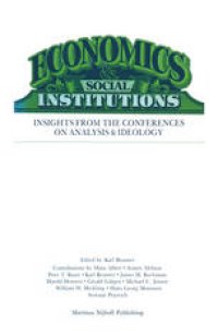 cover of the book Economics Social Institutions: Insights from the Conferences on Analysis & Ideology