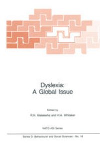 cover of the book Dyslexia: A Global Issue