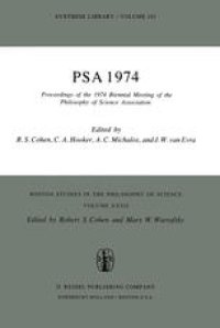 cover of the book PSA 1974: Proceedings of the 1974 Biennial Meeting Philosophy of Science Association