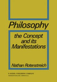 cover of the book Philosophy: The Concept and its Manifestations