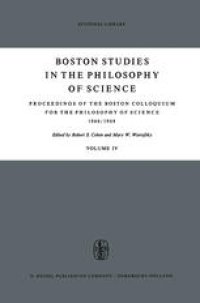 cover of the book Proceedings of the Boston Colloquium for the Philosophy of Science 1966/1968