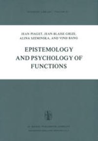 cover of the book Epistemology and Psychology of Functions