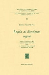 cover of the book Regulæ ad Directionem Ingenii