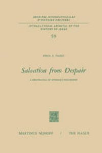 cover of the book Salvation from Despair: A Reappraisal of Spinoza’s Philosophy