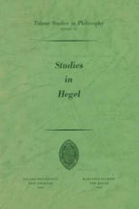 cover of the book Studies in Hegel