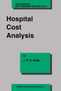 cover of the book Hospital Cost Analysis