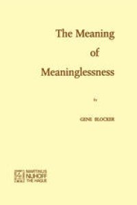 cover of the book The Meaning of Meaninglessness