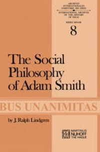 cover of the book The Social Philosophy of Adam Smith