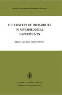 cover of the book The Concept of Probability in Psychological Experiments