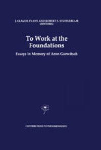 cover of the book To Work at the Foundations: Essays in Memory of Aron Gurwitsch