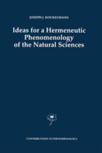 cover of the book Ideas for a Hermeneutic Phenomenology of the Natural Sciences