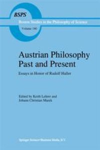 cover of the book Austrian Philosophy Past and Present: Essays in Honor of Rudolf Haller