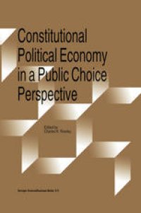 cover of the book Constitutional Political Economy in a Public Choice Perspective