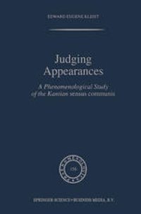 cover of the book Judging Appearances: A Phenomenological Study of the Kantian sensus communis