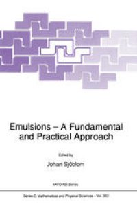 cover of the book Emulsions — A Fundamental and Practical Approach