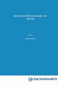 cover of the book On Truth: Original Manuscript Materials (1927–1929) from the Ramsey Collection at the University of Pittsburgh