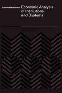 cover of the book Economic Analysis of Institutions and Systems