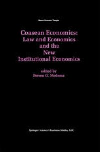 cover of the book Coasean Economics Law and Economics and the New Institutional Economics