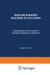 cover of the book Research-Based Teacher Evaluation: A Special Issue of the Journal of Personnel Evaluation in Education