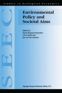 cover of the book Environmental Policy and Societal Aims