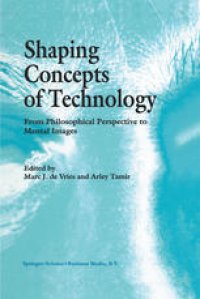 cover of the book Shaping Concepts of Technology: From Philosophical Perspective to Mental Images