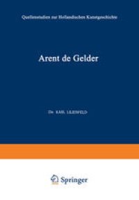 cover of the book Arent de Gelder: Sein Leben und Seine Kunst