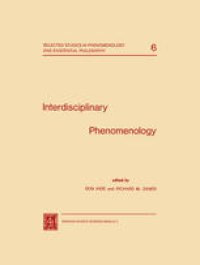 cover of the book Interdisciplinary Phenomenology