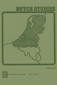 cover of the book Dutch Studies: An annual review of the language, literature and life of the Low Countries